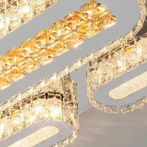 Nuevo estilo de lámpara de lujo dormitorio moderno ultrafino de cristal Led luz de techo para el hogar - Product Image 5