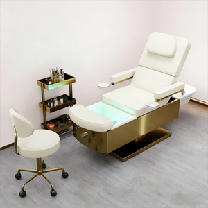 <span class=keywords><strong>Lit</strong></span> de massage électrique professionnel tout-en-un en acier inoxydable à hauteur réglable avec éponge haute densité pour usage en salon - Product Image 4