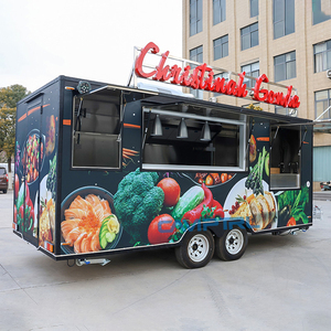 Nhượng Bộ Trailer đầy đủ trang bị điện thoại di động thực phẩm Trailer BBQ Xe tải thực phẩm với đầy đủ nhà bếp Hamburger Hot Dog giỏ hàng - Product Image 2