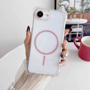 <span class=keywords><strong>Coque</strong></span> de téléphone magnétique <span class=keywords><strong>transparente</strong></span> de luxe antichoc, couleur tendance, pour <span class=keywords><strong>iPhone</strong></span> 17, 16E, 15 Pro Max, 12, <span class=keywords><strong>13</strong></span>, 14 Plus – Protection arrière - Product Image 4