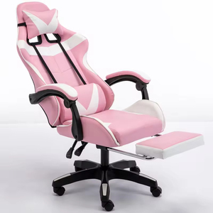 Chaise de bureau ergonomique pivotante en tissu au design moderne, base métallique, inclinable, pour gaming, pliable, fonction de levage, pour la maison - Grande Vente - Product Image 5