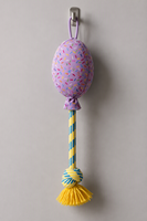YAOYUE Durab Balloon Plush Dog Cotton Rope Tug Toy Braided Rope Knot Tassel Interactive Festive Sprinkle Pet Chew Toy