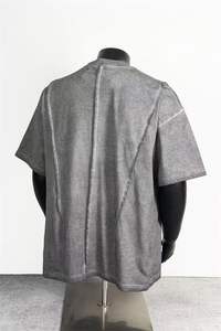 T-shirt décontracté vintage brodé pour hommes et femmes, coupe ample et design tendance - Product Image 3