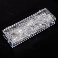 ODM Professionnel Nouveau Design 200 Pièces Ongles Press-On Carrés Japonais en Plastique Solide Effet Cristal Double Pointe Fournitures de Salon Portables