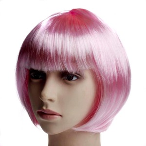 Pelucas Sintéticas Cortas de Diseño de Lujo, Resistentes a Altas Temperaturas, Lisas, 100% de Densidad, Hechas a Máquina para Mujeres - Product Image 5