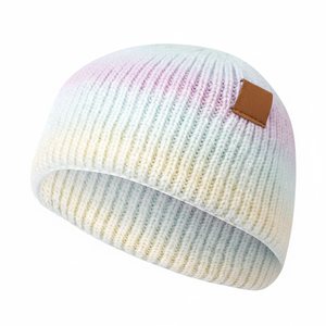 หมวกบีนนี่ถักดีไซน์ใหม่สำหรับทุกเพศหมวกบีนนี่ผ้าแจ็คการ์ดให้ความอบอุ่นและสบายสำหรับฤดูใบไม้ร่วง2025 - Product Image 1