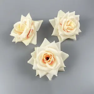 E486 Silk Artificial Flower Heads Wholesale Artificial Flower Rose Flower For Wedding Decoration