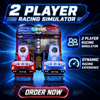Simulateur de course à monnayeur de haute qualité avec éclairage LED pour jeux d'arcade Speed Crossing