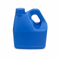 Conteneur à boisson carré mat de 3 L en plastique HDPE vide avec poignée, couleur personnalisée, bouteille d'emballage pour boissons et jus avec bouchon à vis
