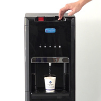 Distributeur d'eau sur pied à chargement par le bas, eau chaude, froide et ambiante, avec verrou de sécurité enfant pour usage familial