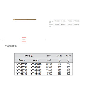 Palanca Multifuncional Antiexplosión Yiertuo de Cobre YT-65722 para Uso Industrial - Product Image 3