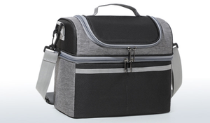 Sac à déjeuner isotherme à double compartiment, grand sac fourre-tout pour garçons, filles, hommes et femmes avec sangle réglable, vente chaude - Product Image 5