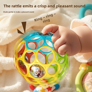 Balle d'éveil et de dentition classique en silicone souple, sans BPA, facile à saisir, <span class=keywords><strong>jouet</strong></span> pour bébé - Product Image 5