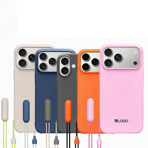 เคสซิลิโคนเหลวแม่เหล็กแบบมีสายคล้องคอ AI สำหรับ <span class=keywords><strong>iPhone</strong></span> 17 Pro Max 17 Pro อุปกรณ์เสริมเคสมือถือ ขั้นต่ำสั่งซื้อ 500 ชิ้น - Product Image 5