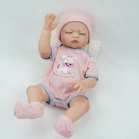 Venta caliente ponderado encantador de peluche 18 pulgadas renacer muñecas del bebé de silicona suave juguete para 3 Plus año de edad los niños que parecen reales
