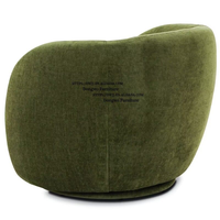 Fauteuil en velours de luxe au design nordique moderne, canapé bouclé avec cadre en bois pour la maison, le bureau ou la chambre à coucher, pour une utilisation dans le salon