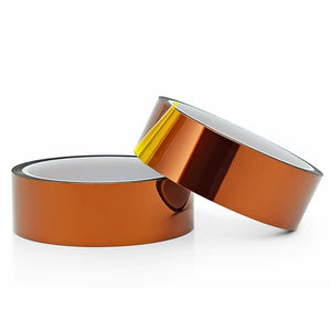 Cinta de Poliimida Autoadhesiva Resistente al Calor, Color Ámbar, con Pegamento de Silicona, Sin Residuos, para Sublimación de Bajo Voltaje - Product Image 1