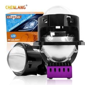 Nueva llegada <span class=keywords><strong>Super</strong></span> brillante 126W 6500K Hi/LO Beam 3 pulgadas Bi Led proyector lente faro con láser Led proyector faro para coche - Product Image 1