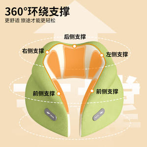 Almohada de Viaje Tianli en Forma de U, 28x26x14cm, Espuma Viscoelástica Refrigerante, Lavable a Máquina, Color Sólido, Almohada de Soporte Portátil - Product Image 3