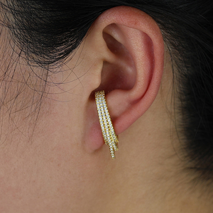 Micro Pave Cz <strong>Top</strong> Quality Stud <strong>Earring</strong> 2023 New Design Long Stud <strong>Top</strong> to Botton Customize Cz Jewelry - Product Image 6