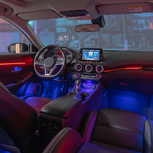 Lumière ambiante LED universelle à 64 couleurs, lampe LED à changement de couleur pour véhicules, éclairage intérieur de voiture avec changements de couleur dynamiques - Product Image 1