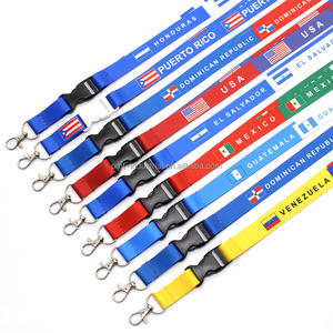 2026年ワールドサッカー記念品 アメリカ カナダ メキシコ 国旗 ネックストラップ ランヤード ホットセール ポリエステル製ランヤード - Product Image 5