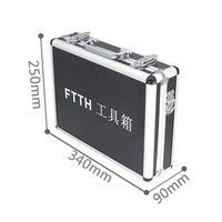 Kit de connexion froide FTTH boîte à outils coupe et coupe de fibres optiques compteur de puissance à lumière rouge pince à dénuder
