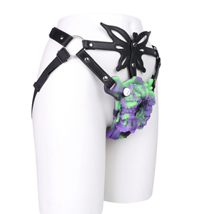Vibromasseur à sangle en silicone Tentacle pour couples, Godemiché fantaisie portable pour femme avec couche tampon douce - Product Image 2