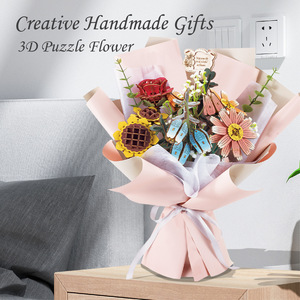 <span class=keywords><strong>3D</strong></span> câu đố bằng gỗ hoa mô hình Kit bằng gỗ hoa Xây dựng đồ chơi món quà sáng tạo ý tưởng trang trí nội thất xây dựng Bộ dụng cụ đồ chơi - Product Image 4