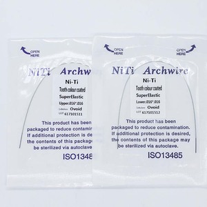 ฟันปลอมวัสดุผลิตภัณฑ์ทันตกรรมสายเคลือบ Niti ทันตกรรมจัดฟัน Archwire - Product Image 1