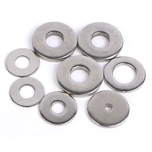 Factory Price M3 M4 M5 M6 M8 M10 M12 M24 Flat Washer Stainless Steel 304 316 Flat Washer Type A Din125 A