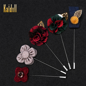 Caliente de moda en forma de diseño animal hombre solapa flor boda broche <span class=keywords><strong>para</strong></span> el traje de los hombres - Product Image 1