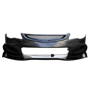 ชุดกันชนหน้ารถยนต์สีดำวัสดุ FRP สไตล์ JS สำหรับ FD2ประเภท R 8th Chin Lip 2006 + - Product Image 1