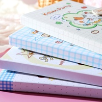 Carnet à couverture rigide 32K avec fermeture magnétique, motif Kitten Party, 132 pages colorées, agenda pour enfants et filles, cadeau scolaire, papeterie en gros