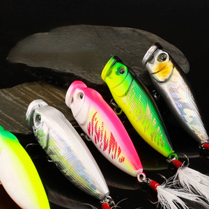 Vente en gros de matériel ABS de haute qualité leurre Popper dur appât haut eau Popper 70mm 10g dur leurre Popper pêche leurre pour bar - Product Image 3