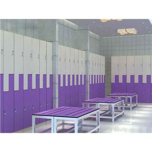 Locker laminado fenólico impermeable comercial Material HPL para gimnasio Deportes Centro de fitness Lockers Hpl Locker con bancos - Product Image 2