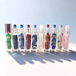 Flacons roll-on de luxe 1/3 oz, flacon roll-on personnalisé 5 ml 10 ml, flacon en verre coloré pour huile et <span class=keywords><strong>parfum</strong></span> avec tête roll-on - Product Image 6