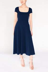 Vestido de algodón de media pantorrilla con cuello cuadrado, respetuoso con el medio ambiente, <span class=keywords><strong>BCI</strong></span> - Product Image 5
