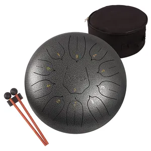 Üst Sales14 inç dil davul 15 notlar handpan davul dil davul yoga için müzik enstrümanı