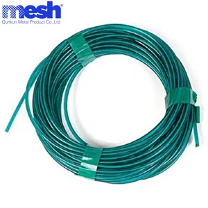 0.25lb small winding machine coil pvc coated iron tie wire for supermarket