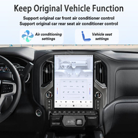 Radio Mobil Android 15.6 inci Chevrolet Silverado GMC Sierra 2019-2024 Pemutar Video Multimedia Pro Navigasi GPS Nirkabel DSP 1 Tahun