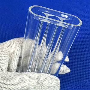 Tubo de Flujo de Cuarzo JGS1 de Triple Orificio de Alta Precisión SiO2 para Máquina de Depilación Láser <span class=keywords><strong>Candela</strong></span> Lumenis OEM - Product Image 1