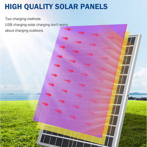 Guangdu điều khiển từ xa ba tốc độ gió dao động 25W 35W 16inch 18inch panel năng lượng mặt trời đứng tầng <span class=keywords><strong>Fan</strong></span> - Product Image 2