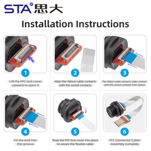 Câble d'interface numérique pour écran vidéo HD, filetage UNS 13/16-28, connecteur mâle-femelle à montage sur panneau arrière, 0,<span class=keywords><strong>3M</strong></span> 0,5M 1M 2M <span class=keywords><strong>3M</strong></span> - Product Image 5