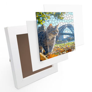 Fabricant personnalisé cadre d'impression carton imprimé pour adultes enfants jeu de <span class=keywords><strong>puzzle</strong></span> 100 500 pièces cadre photo Puzzles - Product Image 1