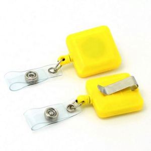 High Quality <b>Plastic</b> Customized Business Card Holder Badge Holder Retractable Reels with Logo 3 in - Product Image 5
