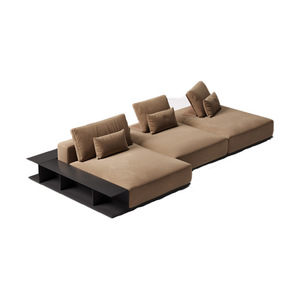 Ensemble de canapés sectionnels italiens minimalistes grand format, double face, combinaison libre, modules <span class=keywords><strong>en</strong></span> tissu dos à dos, inspiré du tofu, pour salon 1 - Product Image 5