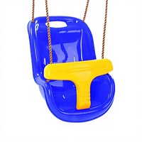 Ensemble de balançoires pour enfants d'intérieur et d'extérieur avec ceinture de sécurité et support métallique robuste pour aire de jeux et parc de trampolines