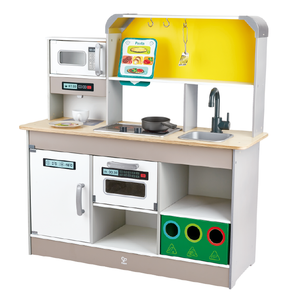 Ensemble de <span class=keywords><strong>cuisine</strong></span> en bois pour enfants, jouet d'apprentissage de rôle, ensemble, de <span class=keywords><strong>cuisine</strong></span>, avec ventilateur, offre spéciale - Product Image 1