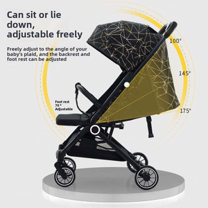 Cochecito de Bebé Ligero, Carrito de Lujo Plegable, Cochecito de Bebé de Bolsillo con Plegado con una Sola Mano, Apto para Avión - Product Image 3